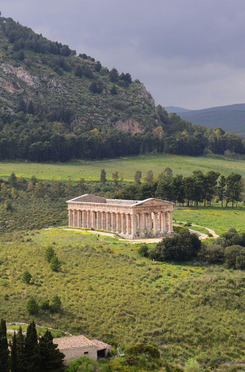 The ancient Greek temple at Segesta